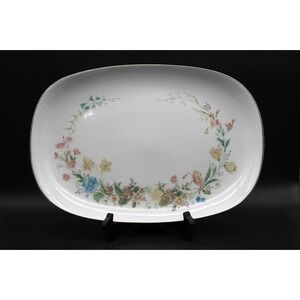 Home Beautiful Berkshire Fine China 15" Oval Serving Platter Floral MD304